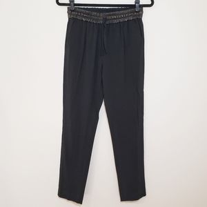 The Kooples Sport Leather Waistband Jogger